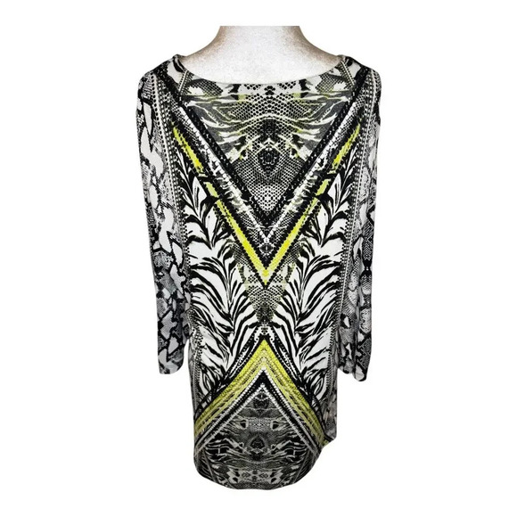 JM Collection Women's Geometric Print Blouse Multicolor Size Large - Picture 3 of 7